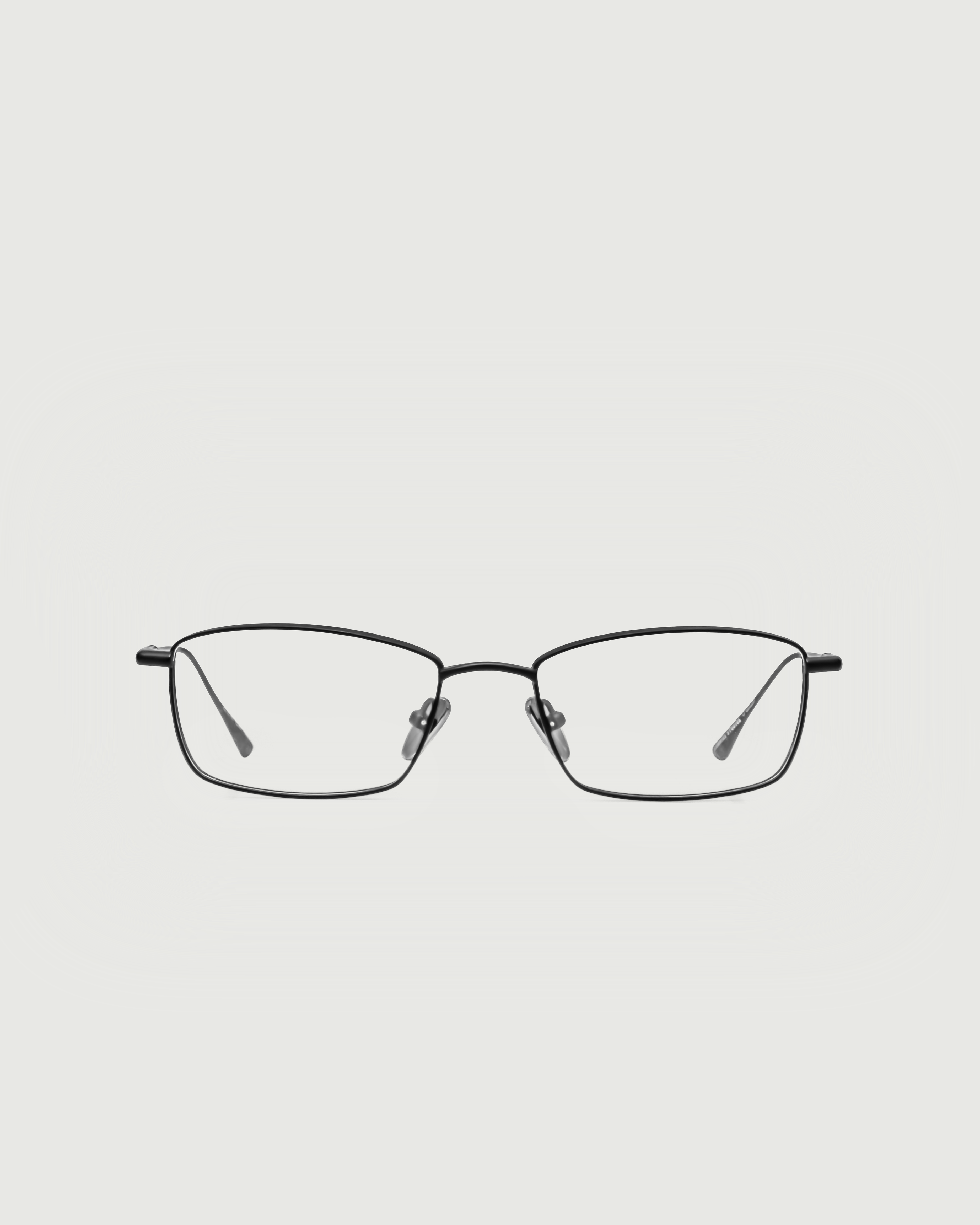 Charcoal::Eddie Eyeglasses rectangle black titanium front